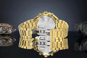 Giewont Chronograph Sapphire Vīriešu pulkstenis GW7290-B6 / zelta zils (GW7290-B6)
