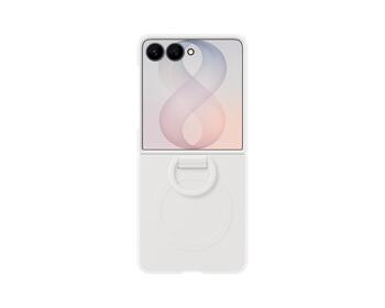 Samsung EF-EF776CWE Silicone Magnetic Cover with Ring Защитный чехол для Galaxy Z Flip 8 / белый (EF-EF776CWEGWW)