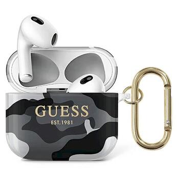 Guess GUA3UCAMG AirPods 3 cover Camo Collection Защитный чехол для AirPods 3 / чёрный (GUA3UCAMG)