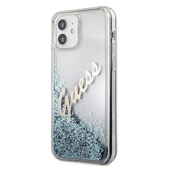 Guess GUHCP12SGLVSBL Glitter Vintage Script Защитный чехол для iPhone 12 mini 5,4