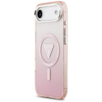 Case Guess IML Gradient Triangle Logo MagSafe Aizsargapvalks priekš iPhone Air / rozā (GUHMP17MHGTMLCGP)