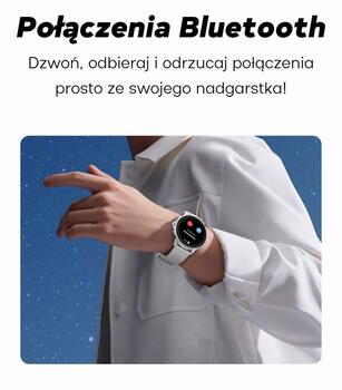 Smartwatch Damski GRAVITY GT12-7 Смарт-часы с силиконовым ремешком + серебристым браслетом / чёрный (GT12-7)