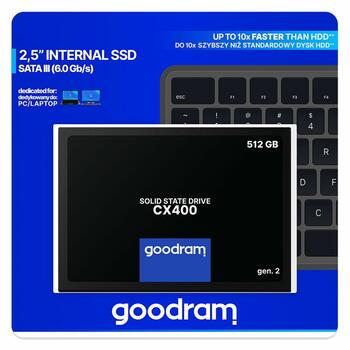 GOODRAM SSD CX400-G2 512GB 2,5