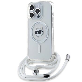 Karl Lagerfeld KLHMP14LHCCHNT Hardcase IML Choupette Head & Cord Magsa Aizsargapvalks priekš iPhone 14 Pro 6.1