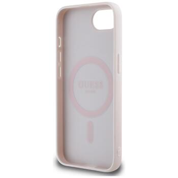 Case Guess Peony Script Logo MagSafe Защитный чехол для iPhone 16e / 17e / коричневый (GUHMPSE4PGPYSW)