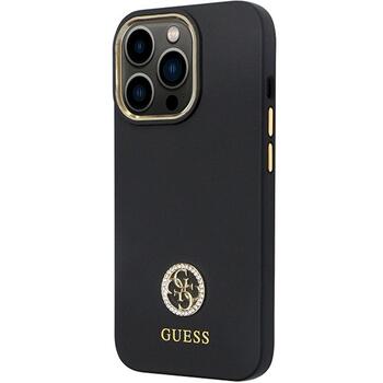 Guess GUHCP13LM4DGPK Silicone Logo Strass 4G Защитный чехол для iPhone 13 Pro / 13 6.1