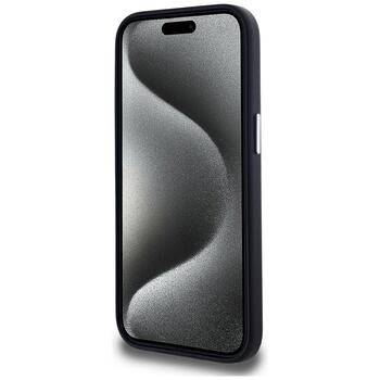 Karl Lagerfeld FW Metal Plate MagSafe Case Защитный чехол для iPhone 15 / чёрный (KLHMP15SPGMSRPK)