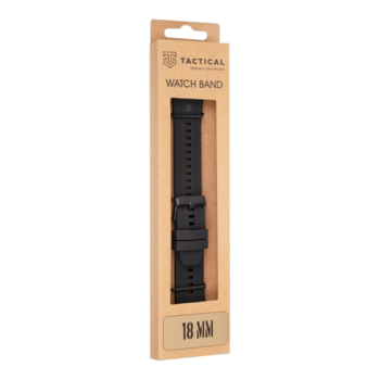 Tactical Quick Release Silicone Band Viedpulksteņu siksniņa 18mm / melns (TA-57983126073)