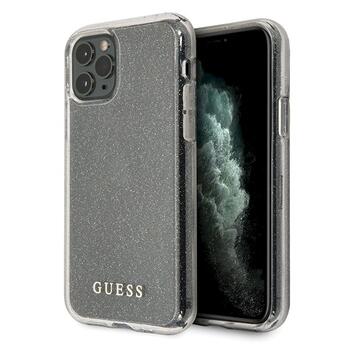 Guess GUHCN58PCGLSI Glitter Hardcase Защитный чехол для iPhone 11 Pro / серебристый (GUHCN58PCGLSI)