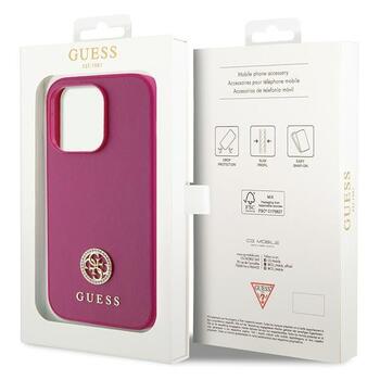 Guess Strass Metal Logo Back Case Защитный Чехол для Apple iPhone 15 Pro Max (GUHCP15XPS4DGPP)