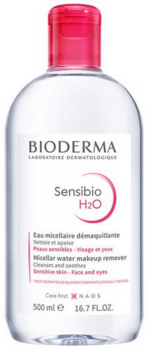 Bioderma Sensibio H2O Мицеллярный раствор для снятия макияжа 500 ml (3401345935571)