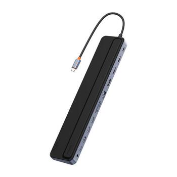 Baseus EliteJoy Gen2 Hub 12in1 USB-C / 2xHDMI / 3xUSB 3.0 / PD / DP / SD/ TF / RJ45 / 3.5mm (WKSX030213)