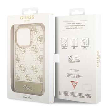 Guess GUHCP14XHG4MHG Hardcase 4G Pattern Script Aizsargapvalks priekš iPhone 14 Pro Max 6,7