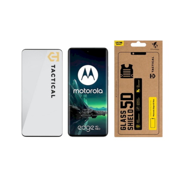 Tactical Glass Shield 5D Защитное стекло для Motorola Edge 40 Neo чёрный (TA-57983118232)