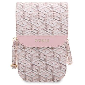 Guess Bag GCube Stripe Soma / rozā (GUWBHGCFSEP)