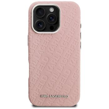 Karl Lagerfeld FW Stamped Karl MagSafe Case Защитный чехол для iPhone 16 Pro / розовый (KLHMP16LPGKLFOFP)