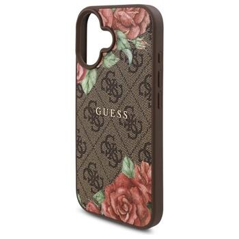 Guess GUHMP16SP4ROPEMCW Hardcase 4G Flowers Print MagSafe Защитный чехол для iPhone 16 6.1