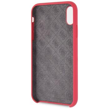 Guess GUHCI61LSGLRE Hardcase Silicone Защитный чехол для iPhone Xr / красный (GUHCI61LSGLRE)