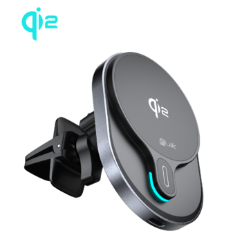 Quik Accessories QM-900 Магнитный Aвтомобильный держатель для телефона с Qi2 беспроводной зарядкой 15W (QM-900)