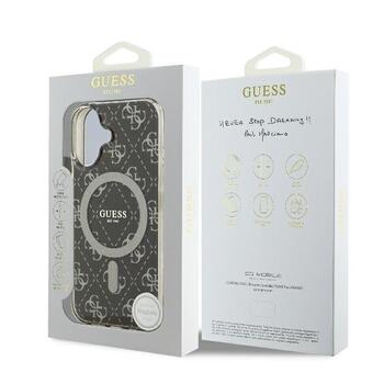 Guess IML 4G Background MagSafe Aizsargapvalks Priekš Apple iPhone 16 Plus (GUHMP16MH4DTEW)
