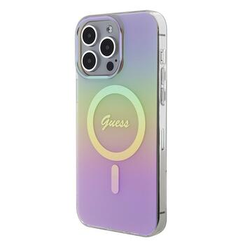 Guess IML Iridescent MagSafe Back Case Защитный Чехол для Apple iPhone 15 Pro Max (GUHMP15XHITSP)