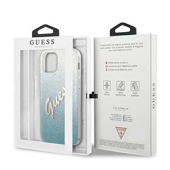 Guess GUHCP12SPCUGLSBL Glitter Gradient Script Защитный чехол для iPhone 12 mini 5,4