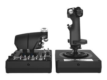 Logitech X56 H.O.T.A.S. Lidojumu Simulācijas Kontrolieris (Džojstiks un Drosele) (945-000059)
