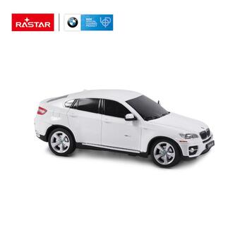 Rastar Radiovadāmā mašīna BMW X6 1:24 / 2.4 GHz / 2WD / Balta (ZRC.31700.BIA)