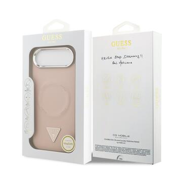 Guess PU Leather Triangle Logo MagSafe Case Чехол для Apple iPhone 17 Air (GUHMP17MPSDTSCMP)