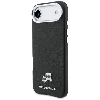 Case Karl Lagerfeld Karl & Choupette Head Pins Saffiano MagSafe Защитный чехол для iPhone Air / чёрный (KLHMP17M6PFKCLK)