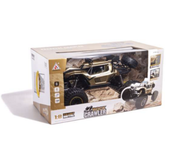 RoGer RC Rock Crawler Radiovadāma mašīna bagijs 2.4GHz / 1:8 / 51cm Zelta (5903039719521)