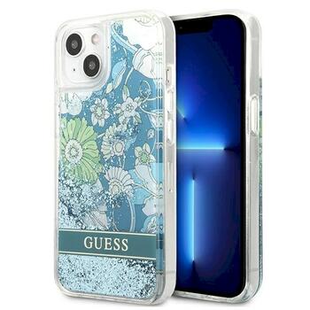 Guess GUHCP13SLFLSN Hardcase Flower Liquid Glitter Защитный чехол для iPhone 13 mini 5,4