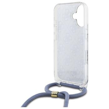 Guess GUHCP16SHC4SEB Crossbody Cord 4G Print Защитный чехол для iPhone 16 6.1
