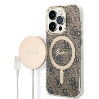 Guess Set GUBPP14LH4EACSW Защитный чехол и зарядное устройство для iPhone 14 Pro 6,1