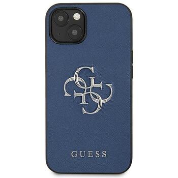 Guess GUHCP13SSA4GSBL Hardcase Saffiano 4G Metal Logo Защитный чехол для iPhone 13 mini 5,4
