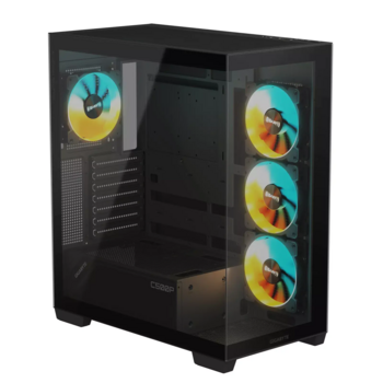 Gigabyte C500 Panoramic Stealth Midi Tower ATX Datora korpuss (GB-C500P-ST)