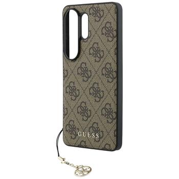 Guess 4G Classic Logo Charm MagSafe Защитный чехол для Samsung Galaxy S26 Ultra / коричневый (GUHMS26LGF4GBR)