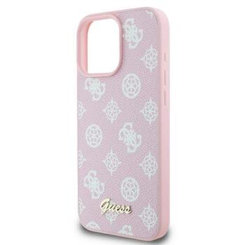 Guess GUHMP16LPGPYSP Peony Script Logo MagSafe Защитный чехол для iPhone 16 Pro 6.3