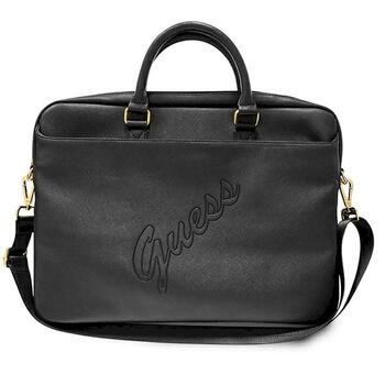 Guess GUCB15PUSASBK Saffiano Script Klēpjdatora maciņš 16