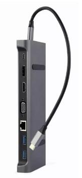 Gembird USB Type-C 9in1 Док-станция (A-CM-COMBO9-02)