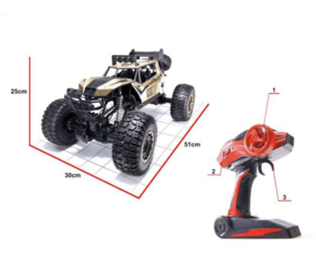 RoGer RC Rock Crawler Radiovadāma mašīna bagijs 2.4GHz / 1:8 / 51cm Zelta (5903039719521)
