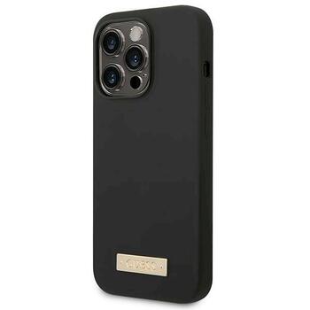 Guess GUHMP14LSBPLK Silicone Logo Plate MagSafe Защитный чехол для iPhone 14 Pro 6,1