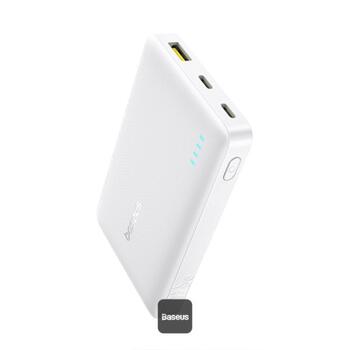 Baseus EnerFill FP21 Портативный аккумулятор 10000 mAh 22.5W USB-A USB-C / белый (6932172690328)