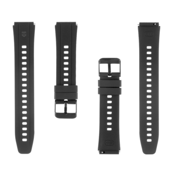 Tactical Quick Release Silicone Band Viedpulksteņu siksniņa 18mm / melns (TA-57983126073)