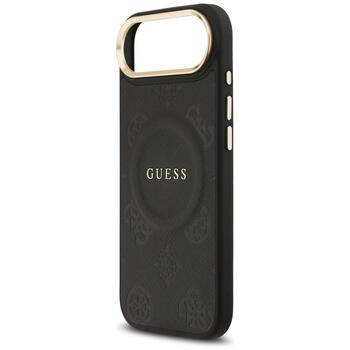 Case Guess Peony Hot Stamp MagSafe Защитный чехол для iPhone Air / чёрный (GUHMP17MPSAMSECK)