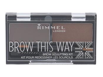 Rimmel London Brow This Way Set and Pallette For Eyebrows Набор и палетка для бровей 2,4g (3607344535037)