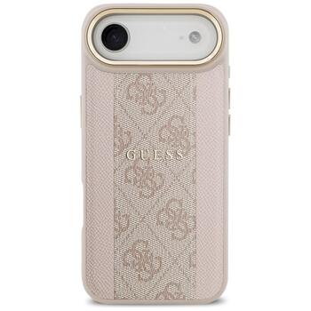 Guess 4G Stripe MagSafe Case Защитный чехол для iPhone 17 Air / розовый (GUHMP17MPG4SEMCP)