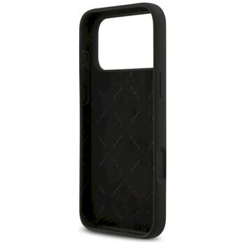 Guess Silicone Big 4G Script case Защитный чехол для iPhone 17 Pro Max / чёрный (GUHCP17XSC4GSMK)