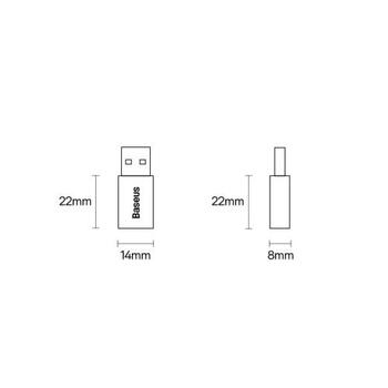 Baseus Converter Ingenuity Series Mini OTG Адаптер Type-C / USB / 3.1A (ZJJQ000103)