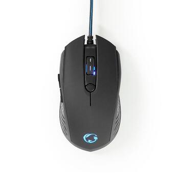 Nedis GCK31100BK Kombinētais spēļu komplekts 3-in-1 (Austiņas, pele un peles paliktnis) melns/zils (GCK31100BK)